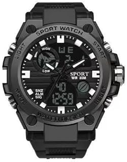 Relógio esportivo masculino digital e ponteiro - à prova d’água com cr