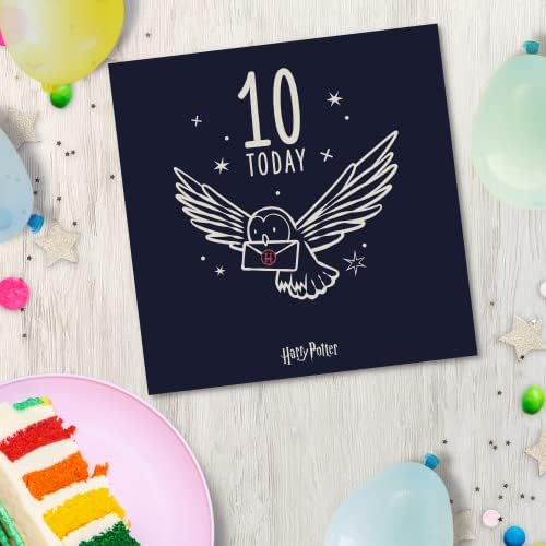Age 10 Harry Potter happy birthday Card,6 X 6