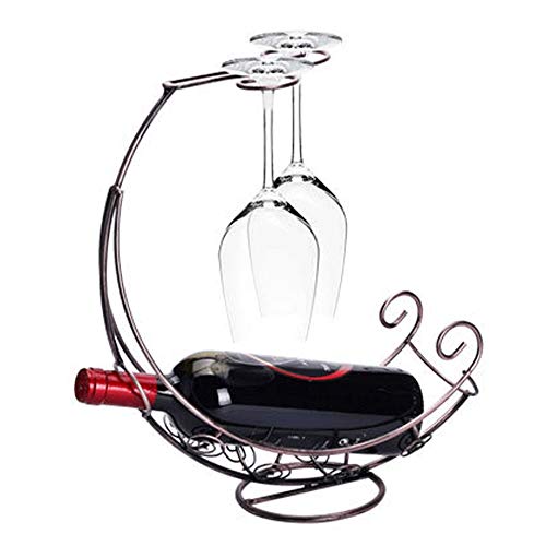 Soporte para botellas de vino de mesa metal 1 botella