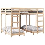 【Polyvalence d'utilisation】 Parfait pour tous : chambres d'enfants animées, hébergements invités ou même dans les chalets et petits appartements. Idéal pour offrir plusieurs couchages tout en gardant de l'espace au sol. Élégant et robuste, il s'adapte facilement à différents environnements, que ce soit pour une famille ou en colocation.