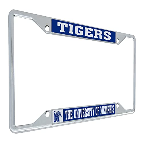Desert Cactus University of Memphis Car Accessories Tigers Metal License Plate Frame and Tag Holder for Front or Rear of Car (Mascot)