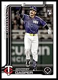 2025 TOPPS UPDATE #US291 MICKEY GASPER RC MINNESOTA TWINS BASEBALL OFFICIAL TRADING CARD OF MLB