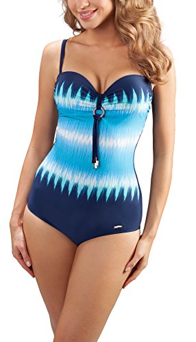Preisvergleich Produktbild aQuarilla Damen Badeanzug AQ61 (Marineblau / Blau, 46)