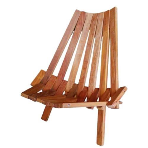Lojas Luze, Cadeira Inclinada De Madeira Confort Dobravel Camping Praia (Natural)