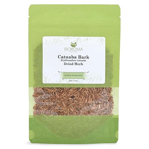 Pure and Natural Biokoma Catuaba Bark Dried Herb - Herbal Tea in Resealable Pack Moisture Proof Pouch 100g Pure and Natural Biokoma Catuaba Bark Dried Herb - Herbal Tea in Resealable Pack Moisture Proof Pouch 100g