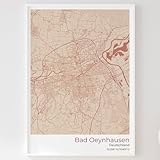 Einigartige Erinnerung an deine Stadt als Wanddekoration im zeitlosen Design in verschiedenen Farben. Die Zeichnung ist ein toller Hingucker und ein schönes Wandposter.