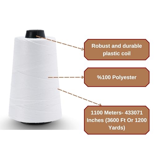 Hilo Nylon para Máquinas de Coser Bolsas 2200 ft miniatura 3