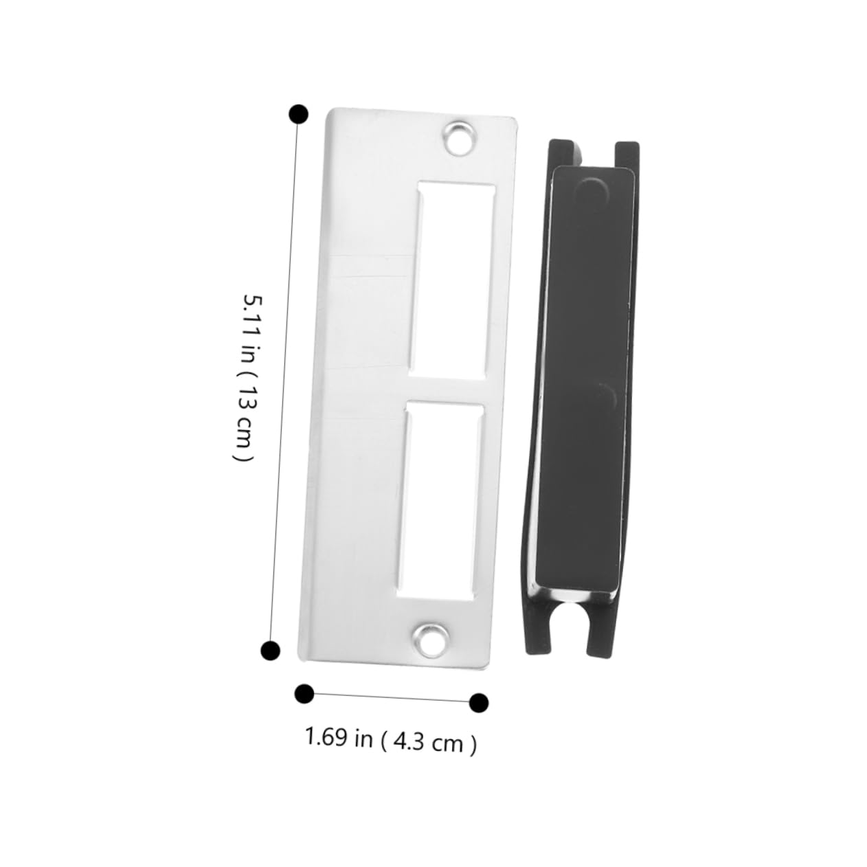Tofficu 5 ensembles Accessoires De Verrouillage À Billes Plaques De Porte Couvercle De Trou De Porte Plaque De Loquet De Porte Plaque De Gâche De Porte Plaque De Renfort De 3 pièces * 5