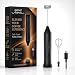 Nova Milk Frother Rechargeable Coffee & Latte Maker | Handheld Electric Milk Frother & Egg Whisk | Black