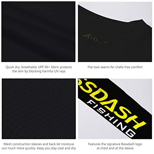 BASSDASH Fishing T Shirts for Men UV Sun Protection UPF 50+ Long Sleeve Tee T-Shirt4