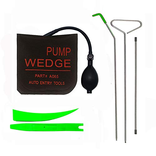 LINMO Full Essentials Kit with Long Reach Grabber, Air Pump Bag, Non Marring Wedge, Pry Tool, Professional Tools for Cars and Trucks