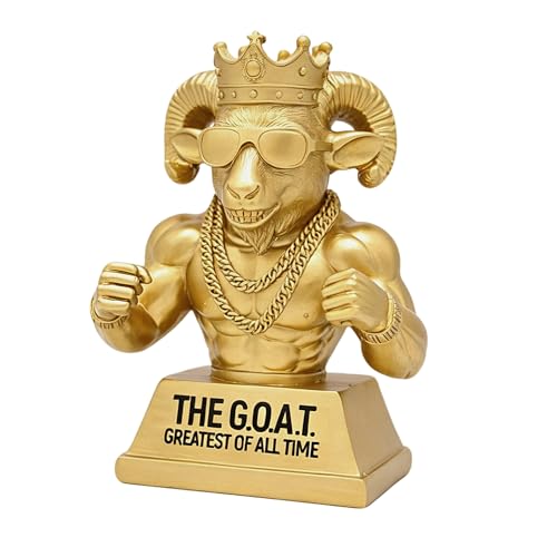 Wastaver 5 Inch Goat Trophy Winner Award, Funny Retirement Gifts for Men