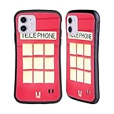 Rückteil aus Polycarbonat Head Case Designs Telefonzelle Ich Träume Von London Hybride Handyhülle Hülle Huelle und Passende Designer Hintergrundbilder kompatibel mit Apple iPhone 11