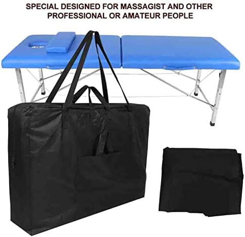 Massage Bed Carry Bag, Massage Table Bag Universal Massage Table Carry Case, Professional Portable Spa Table Massage Standard Carrying Bag Shoulder Bag, Black