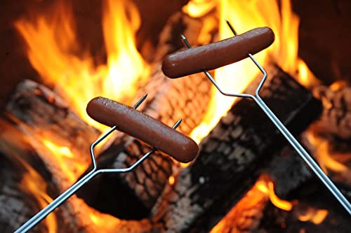 Begatter Marshmallow Roasting Sticks, Extendable Long Smores Sticks & Hot Dog Forks For Fire Pit Campfire, Telescoping Heavy Duty Campfire Forks, 4Pcs With Carry Case #TOP4