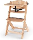 Foto di Kinderkraft Seggiolone Pappa in Legno ENOCK, Evolutivo, Multifunzionale, Sedia Ergonomica, Altezza Regolabile, Facile da Pulire, dai 6 Mesi ai 10 Anni, Naturale
