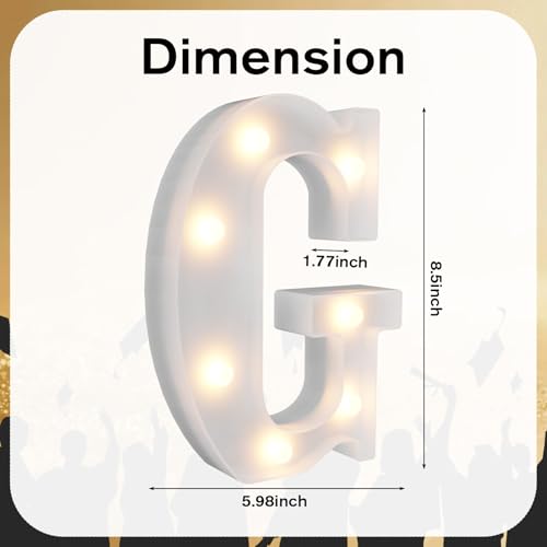 CDIXlmuz Grad Light Up Letters LED Marquee Sign, LED Grad Sign Marquee Letter Lights, White Letter Lights for Graduation Decorations, Class of 2026 Light Up for High School College Graduation Party by CDIXlmuz - Used condition - Image 2