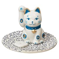 Amazon.co.jp: 招猫香立 まねきねこ 瀬戸焼のお香グッズ 日本製 愛知県