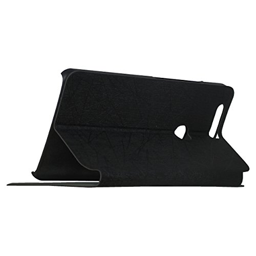 Image of Heartly Premium Luxury PU Leather Flip Stand Back Case Cover for Huawei Honor V8 - Black