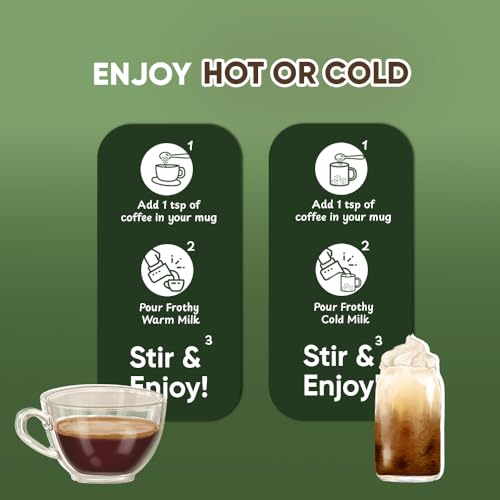 Image of KIWI Kisan Window Caramel Freeze-Dried Instant Coffee, 50g | 100% Arabica | Sourced from Coorg, Karnataka | Smooth Caramel Aroma & Flavour | Easy to Brew Cafe-Style Coffee