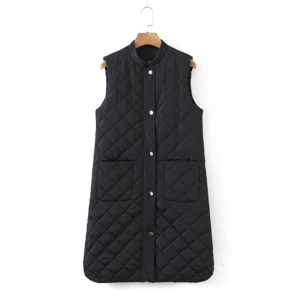 Smanicato Donna,Gilet Trapuntato Donna Gilet Imbottito Girocollo, Leggero Quadrato Trapuntato Gilet Donna Blu Navy Gilet Elegante Gilet Invernale Giacca Antivento Cappotto Di Transizione Per Donna R