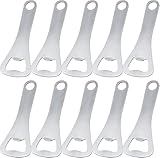 Lnwwrv 10 Piezas Abridor de Botellas Corona al por Mayor: Abridores de Cerveza Plateados para Hogar, Bar, Aire Libre y Barman – Excelentes Regalos DIY para Hombres