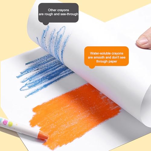 Crayons de couleur lavables anti-casse pour enfants