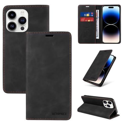 Housse portefeuille iPhone 13 Pro Max noire : l'accessoire idéal pour vos sorties