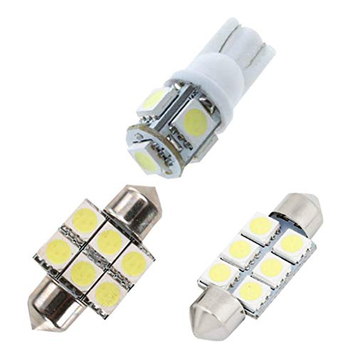 LED Bulbs For SUZUKI Swift Jimny Alto Celerio Reading lights,Xenon White Super Bright Error Free Canbus Car Interior Dome Map Door Courtesy License Plate Lights 3PCS