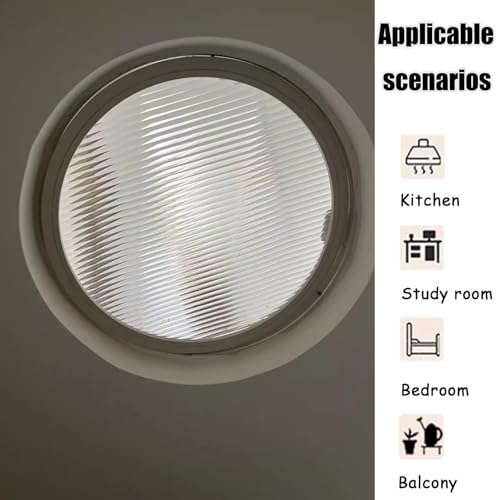 Miniatura 8 de Cyhtym Ventana Giratoria 360 Ventana De Cobertizo De Vidrio Templado Circular Giratoria Ventanas Decorativas Ventiladas Con Manijas, Ojo De Buey De Aleación De Aluminio 80cm 31.5