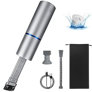 MOSRACY Auto Handstaubsauger, 6800PA Akku Handsauger Kabellos 85W Mini Staubsauger mit 2 Waschbarer HEPA-Filters für Car…