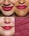 Cheekbone Sustain Lipstick, Plummy Rose Shade, Creamy Satin Lip Color with Buildable Pigment, Long-Wear, Moisturizing Formula with Organic Castor Oil, Eco-Conscious, Vegan, 0.14 oz.