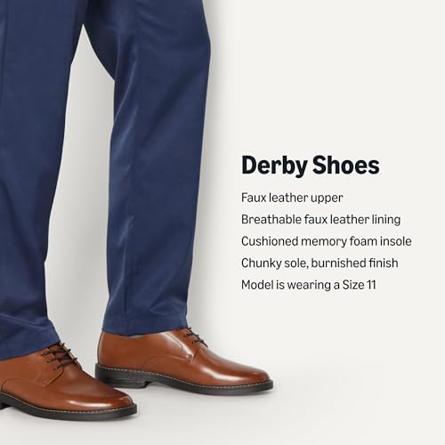 Image of Amazon Essentials Men's Round Toe Derby Dress Shoes