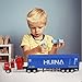 SHINESIGNAL 1/50 Semi Truck Toys, Big Container Truck Trailer for Kenworth W900 Metal Transport Carrier Truck Diecast Model Toy Birthday Gifts for Boys Cake Topper