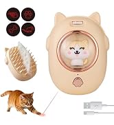 GooCare 3-in-1 Cat Brush & Interactive Cat Toy, Cat Toys with 5 Switchable Patterns for indoor Ca...