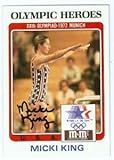 Sports Memorabilia Autograph Warehouse 78390 Micki King Autographed Card USA Olympic Team Diving 1983 M and M No .23