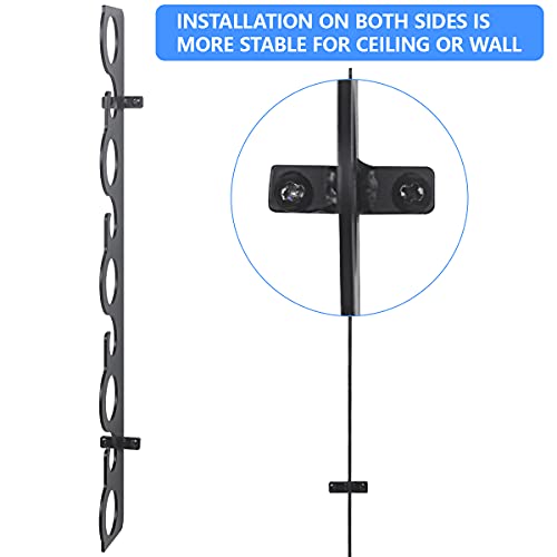 Livoccur Fishing Rod Rack, Fishing Pole Holder Wall Or Ceiling Mount Rack, Fishing Rod Storage Rack, Holds 9 Rods For Home, Store, Cabin, Garage, Basement #TOP4