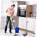 FRCOLOR 1set Handheld Broom and Dustpan Set with Handle Heavy Duty Cleaning Tool for Home Office Kitchen and Lobby Hair Cleaning Broom and Dustpan