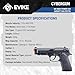Evike Airsoft - Win Gun High Power M9 CO2 Powered Airsoft Gas Airsoft Pistol - Black
