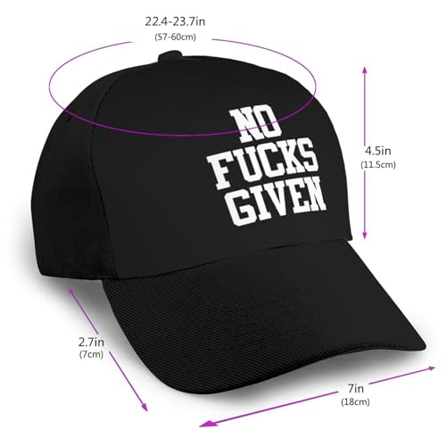 No Fucks Given Bonnets Curved Brim Mesh Baseball Cap Casual Sun Hat Unisex2