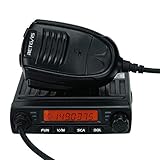 Retevis RT98 Mini Mobilgerät 199 Kanäle CTCSS/DCS DTMF Amateurfunk mit Mikrofon (Schwarz)