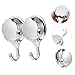NUOBESTY 2Pcs Strong Vacuum Suction Hooks for Kitchen and Bathroom Easy Install No Drill Suction Cup Hangers for Towels Coats Cooking Tools Glass Window Hanging Hooks Silver