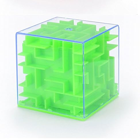 3D Three-Dimensional Maze Piggy Bank Puzzle Early Education Mazy Money Box Toy (Green)