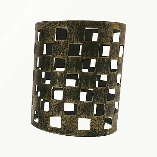 Easy Fit Wire cage Frame Open Style Pendant Light Shade Metal Cage Drum Lampshade Ceiling Pendant Lamp with Free Reducer Plate (Style 2) — image 1