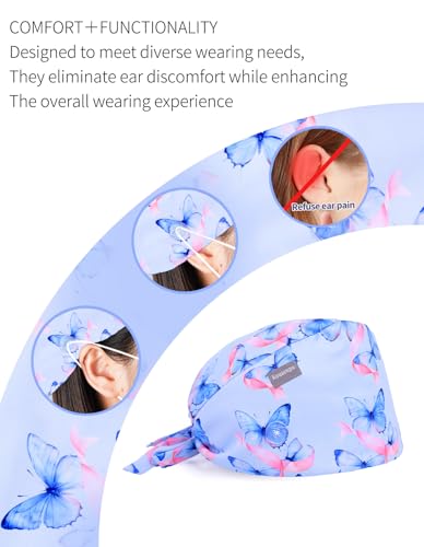 Image of Kousenpu Scrub Caps for Men, Adjustable Surgical Cap, Breathable Medical Hat for Doctors, Nurses & Healthcare Professionals