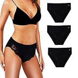 FrenzyBird Women's Linen Underwear Breathable Panties Moisture-Wicking & Dehumidifying Hi-Cut Briefs