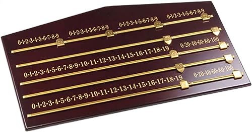 Tablero de puntuación de billar de madera para evitar errores de conteo 8