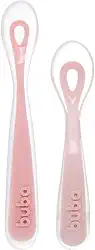 Buba, Kit 2 Colheres Em Silicone Fases 1 E 2 Rosa