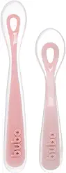 Buba, Kit 2 Colheres Em Silicone Fases 1 E 2 Rosa