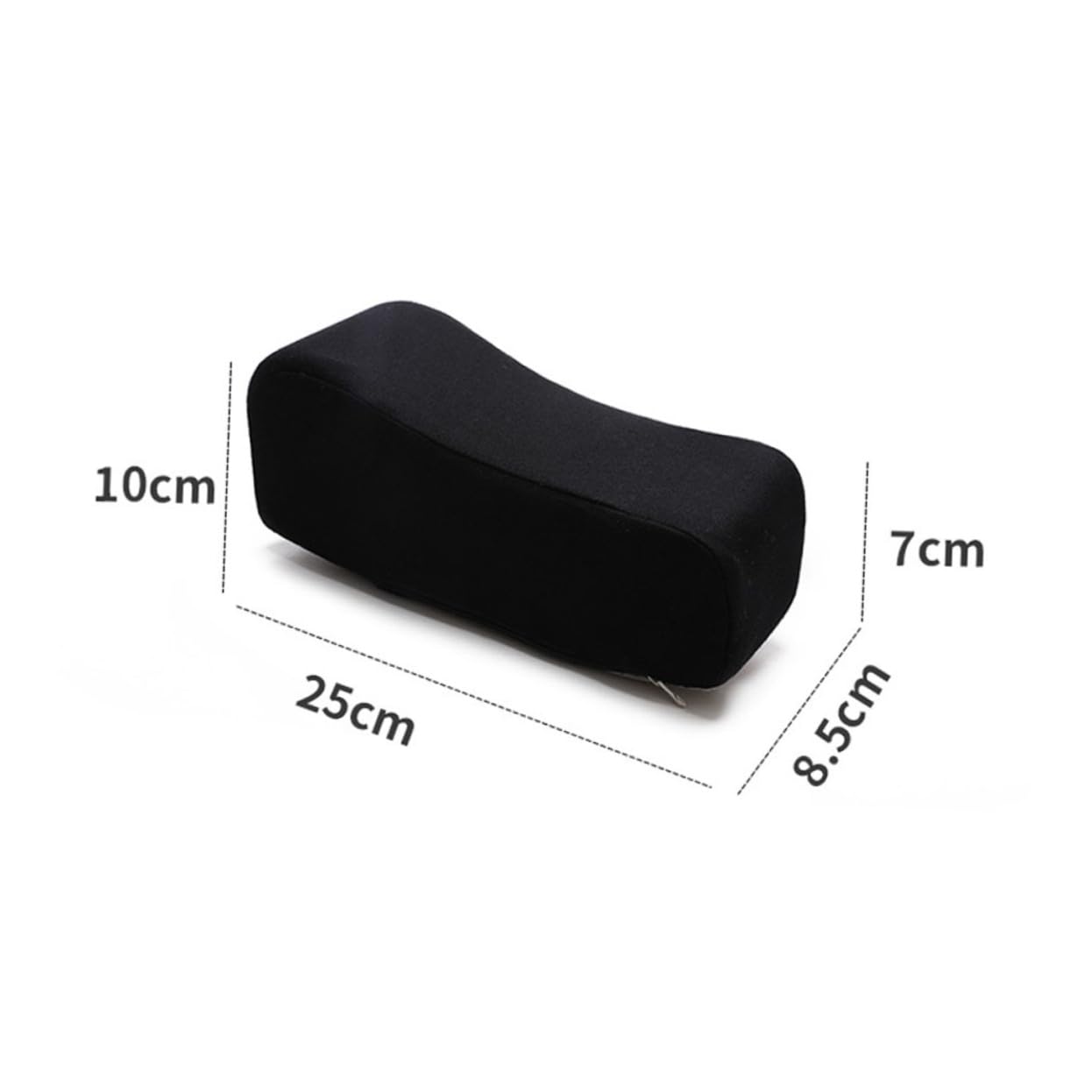 Homoyoyo 2Pcs Coussins d'Accoudoir de Chaise en Mousse à Mémoire de Forme, Déhoussables et Lavables, Élastiques et Confortables pour Soulager la Pression Coudes, Usage Bureau et Gaming